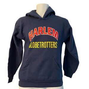 Youth Large Harlem Globetrotters Sweatshirt Hoodie Navy Blue Fleece